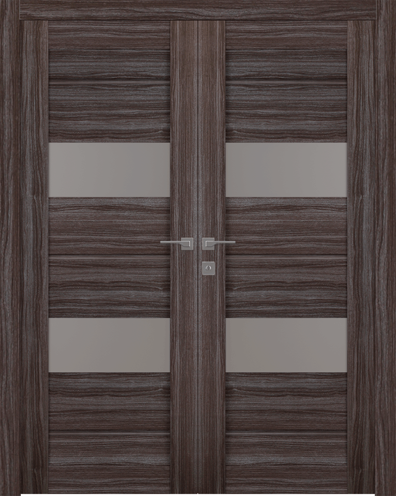 VITA VETRO GRAY OAK DOUBLE BELLDINNI MODERN INTERIOR DOOR - 7