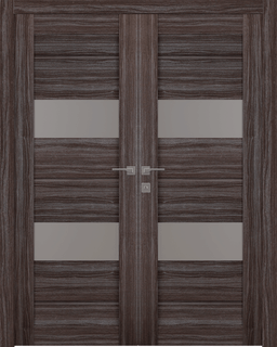 VITA VETRO GRAY OAK DOUBLE BELLDINNI MODERN INTERIOR DOOR - 7
