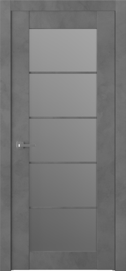 AVON 5 LITE VETRO DARK URBAN SWING BELLDINNI MODERN INTERIOR DOOR - 1