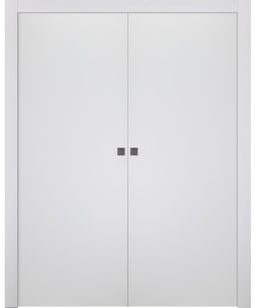 PALLADIO BIANCO NOBLE DOUBLE POCKET DOORS BELLDINNI MODERN INTERIOR DOOR - 1