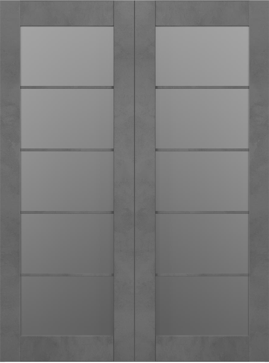 AVON 5 LITE VETRO DARK URBAN BYPASS BELLDINNI MODERN INTERIOR DOOR - 2