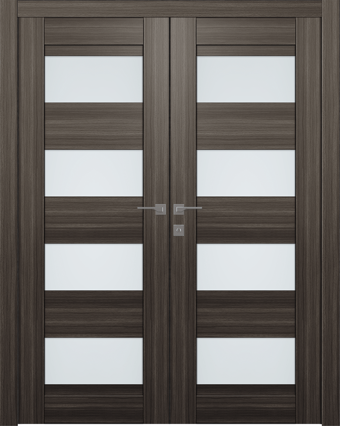 DELLA VETRO GRAY OAK DOUBLE BELLDINNI MODERN INTERIOR DOOR - 6