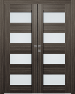 DELLA VETRO GRAY OAK DOUBLE BELLDINNI MODERN INTERIOR DOOR - 6