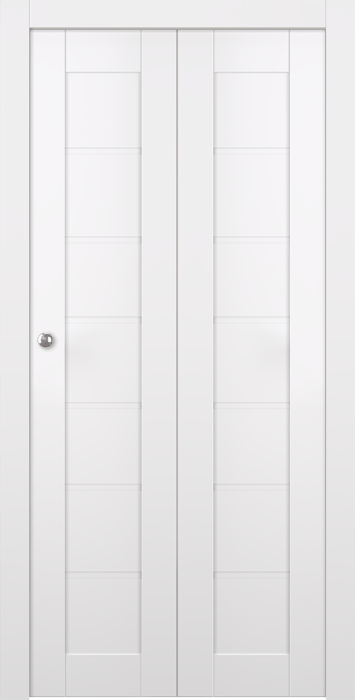 ALDA SNOW WHITE BI-FOLD BELLDINNI MODERN INTERIOR DOOR - 1