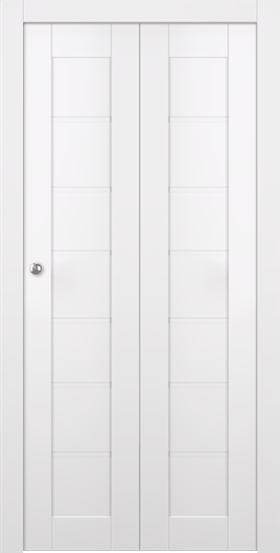 ALDA SNOW WHITE BI-FOLD BELLDINNI MODERN INTERIOR DOOR - 1