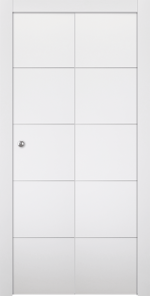 OPTIMA 4H SNOW WHITE BI-FOLD BELLDINNI MODERN INTERIOR DOOR - 1