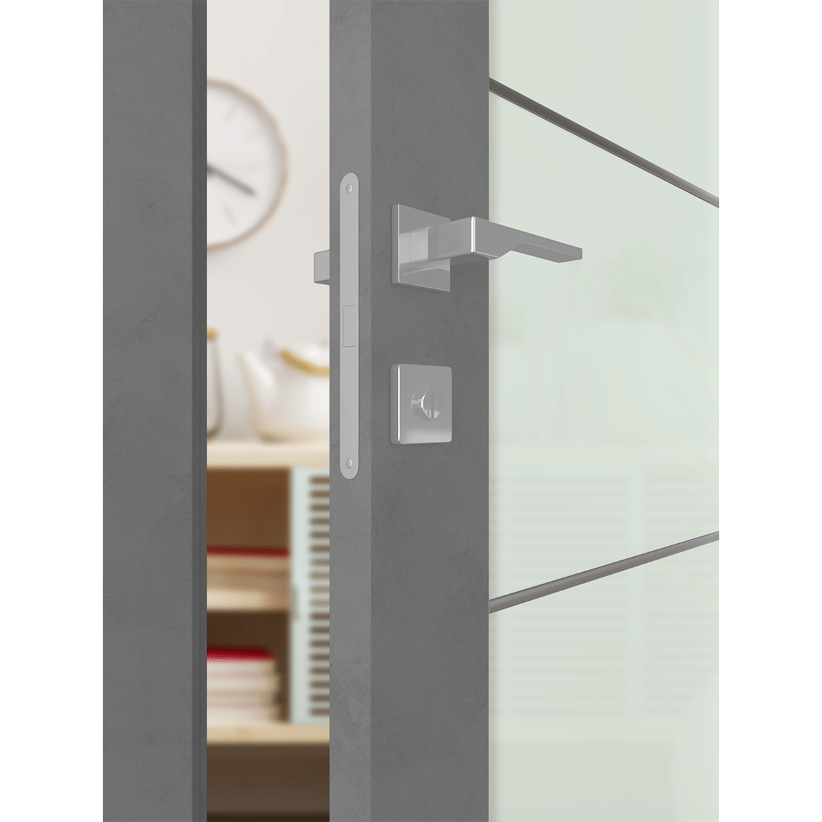 AVON 5 LITE VETRO DARK URBAN SWING BELLDINNI MODERN INTERIOR DOOR - 5