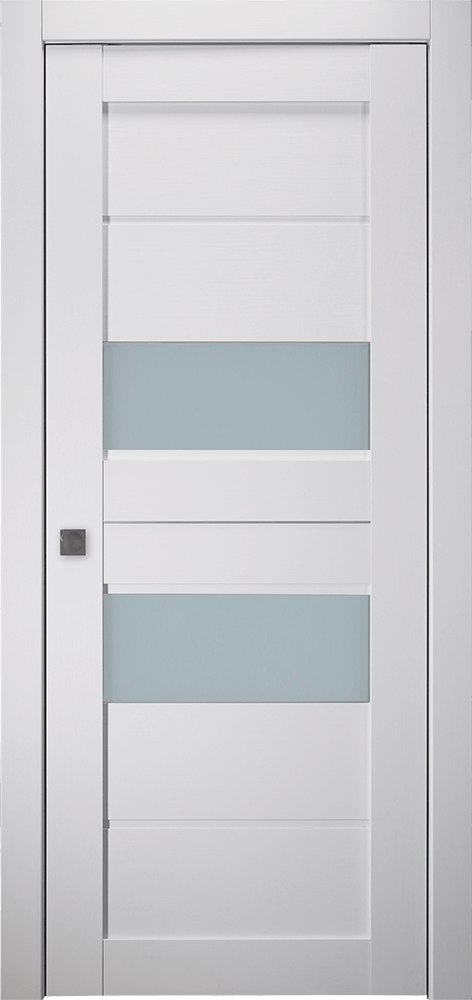 DESSA VETRO BIANCO NOBLE POCKET BELLDINNI MODERN INTERIOR DOOR - 1