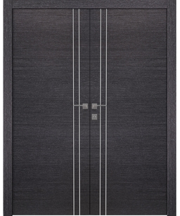 AVANTI 2V BLACK APRICOT DOUBLE BELLDINNI MODERN INTERIOR DOOR - 7