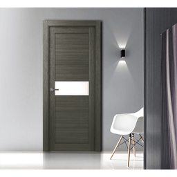 EDNA VETRO GRAY OAK SWING BELLDINNI MODERN INTERIOR DOOR - 2