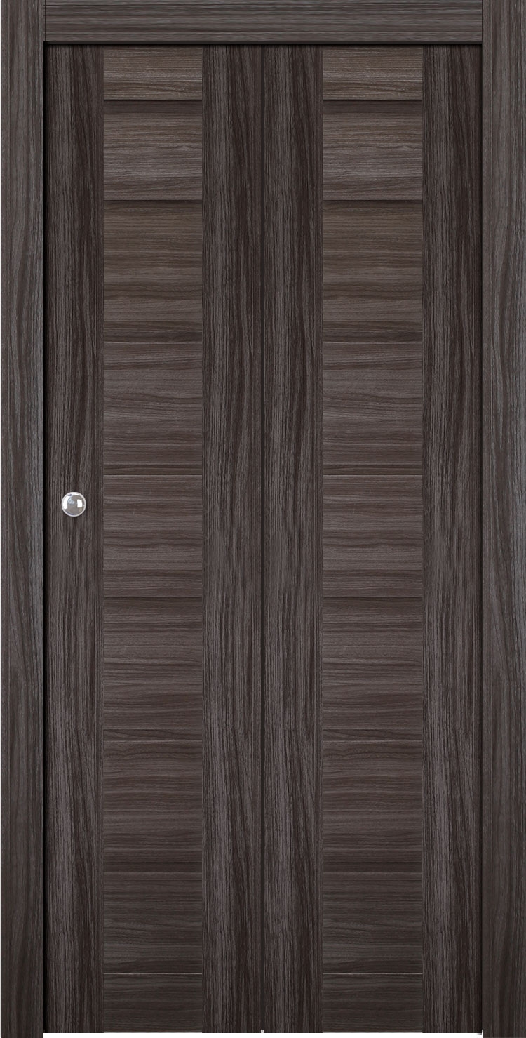 ALDA GRAY OAK BI-FOLD BELLDINNI MODERN INTERIOR DOOR - 5