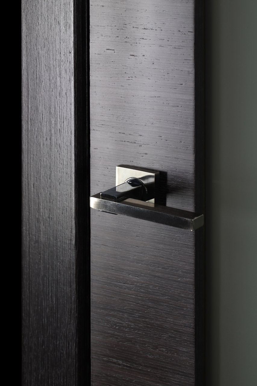 AVANTI 202 VETRO BLACK APRICOT INVISIBLE METAL FRAME BELLDINNI MODERN INTERIOR DOOR - 2