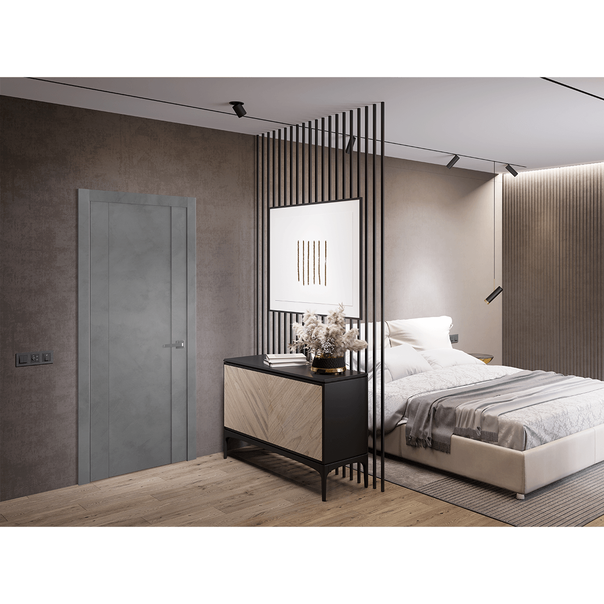 AVON 01 DARK URBAN SWING BELLDINNI MODERN INTERIOR DOOR - 4