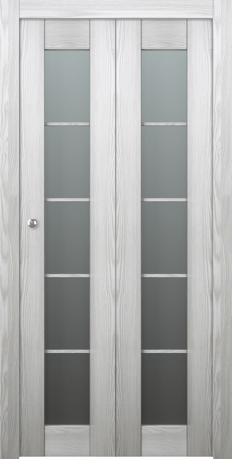 AVON 5 LITE VETRO RIBEIRA ASH BI-FOLD BELLDINNI MODERN INTERIOR DOOR - 7