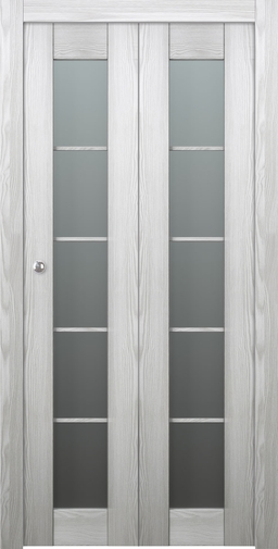 AVON 5 LITE VETRO RIBEIRA ASH BI-FOLD BELLDINNI MODERN INTERIOR DOOR - 7
