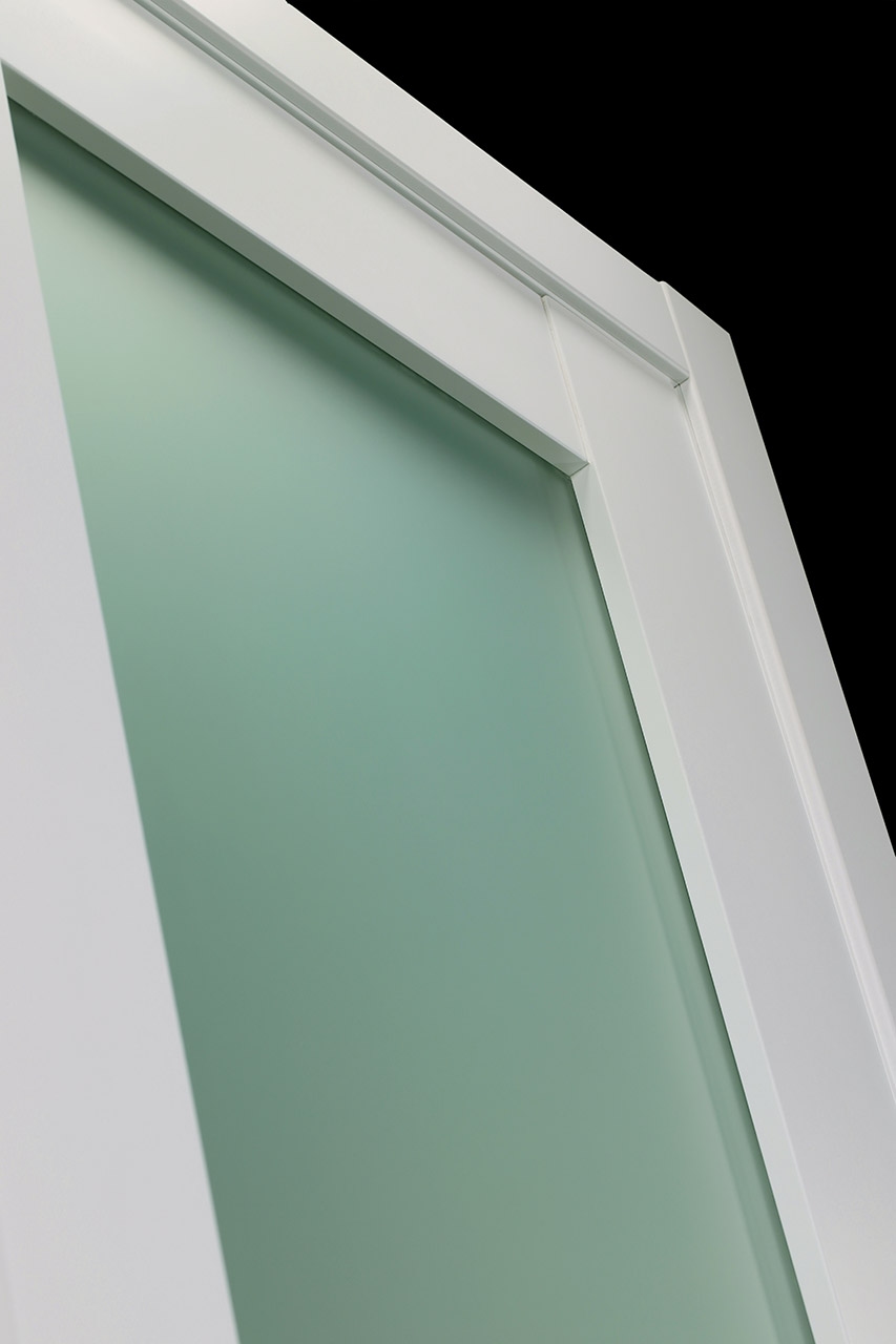 SMART PRO 207 VETRO POLAR WHITE SWING BELLDINNI MODERN INTERIOR DOOR - 3