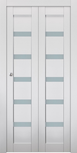 LEORA VETRO BIANCO NOBLE BI-FOLD BELLDINNI MODERN INTERIOR DOOR - 1