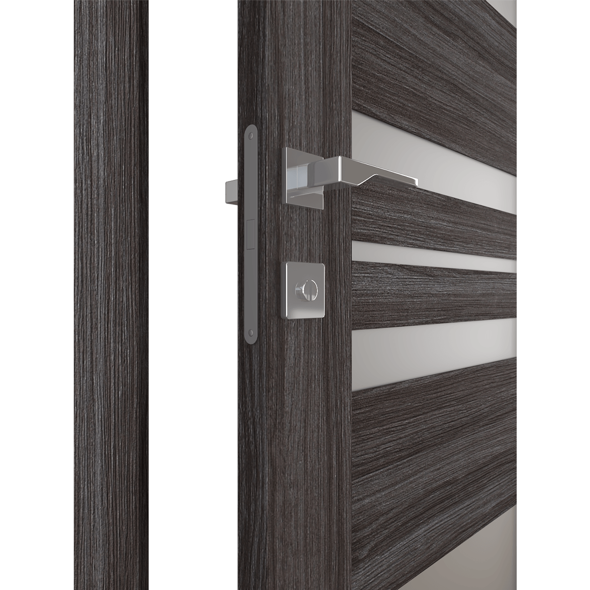 ROMI VETRO GRAY OAK POCKET BELLDINNI MODERN INTERIOR DOOR - 2