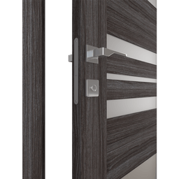 ROMI VETRO GRAY OAK POCKET BELLDINNI MODERN INTERIOR DOOR - 2