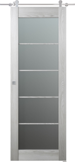 AVON 5 LITE VETRO RIBEIRA ASH BARN BELLDINNI MODERN INTERIOR DOOR - 4