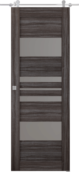 ROMI VETRO GRAY OAK BARN BELLDINNI MODERN INTERIOR DOOR - 5
