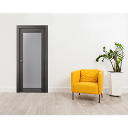 PALLADIO 207 VETRO GRAY OAK BARN BELLDINNI MODERN INTERIOR DOOR - 1