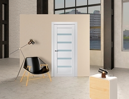 LEORA VETRO BIANCO NOBLE SWING BELLDINNI MODERN INTERIOR DOOR - 4