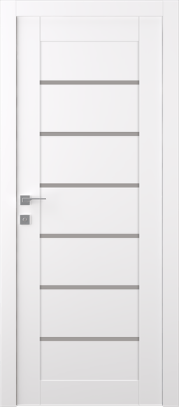 ALBA SNOW WHITE SWING BELLDINNI MODERN INTERIOR DOOR - 1