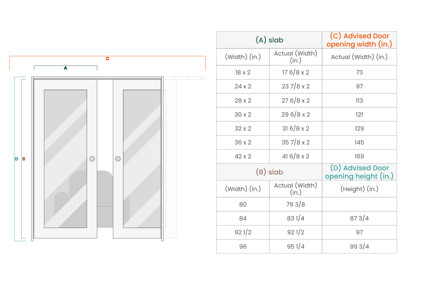 VITA VETRO SHAMBOR DOUBLE POCKET BELLDINNI MODERN INTERIOR DOOR - 4