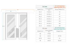 VITA VETRO SHAMBOR DOUBLE POCKET BELLDINNI MODERN INTERIOR DOOR - 4