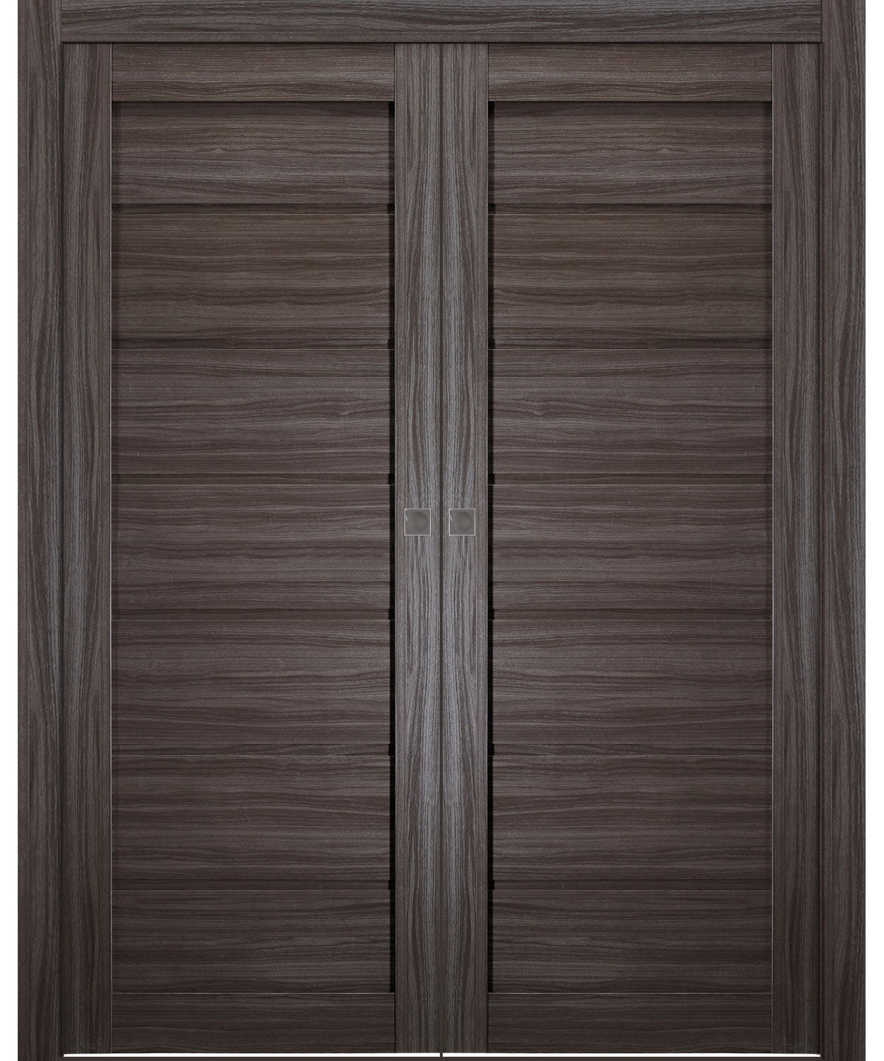 ALDA GRAY OAK DOUBLE POCKET BELLDINNI MODERN INTERIOR DOOR - 1