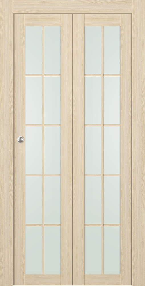 AVON 10 LITE VETRO LOIRE ASH BI-FOLD BELLDINNI MODERN INTERIOR DOOR - 1