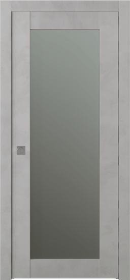 AVON 207 VETRO LIGHT URBAN POCKET BELLDINNI MODERN INTERIOR DOOR - 1