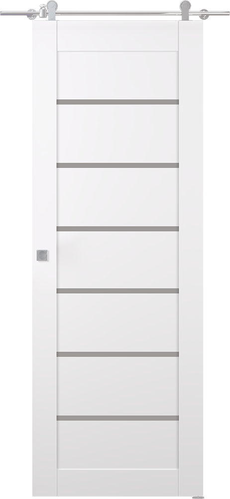 ALBA SNOW WHITE BARN BELLDINNI MODERN INTERIOR DOOR - 1