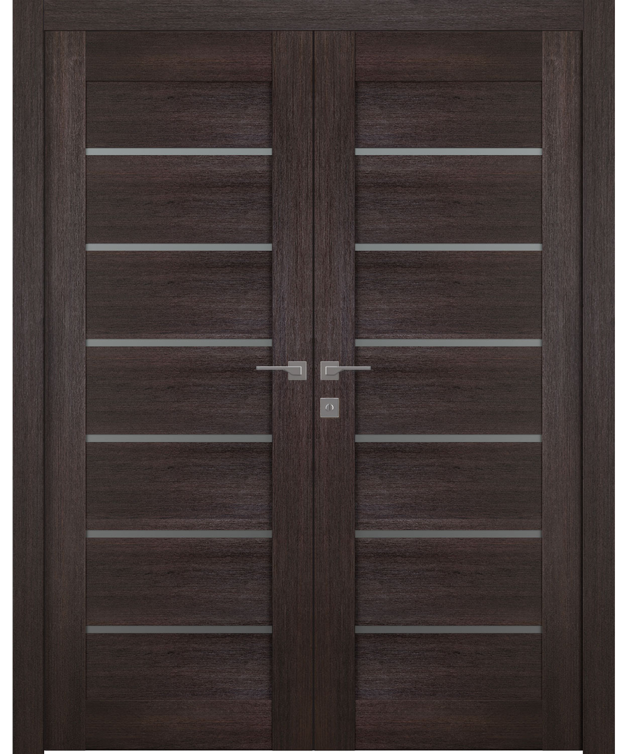 AVON 07-02 VETRO VERALINGA OAK DOUBLE BELLDINNI MODERN INTERIOR DOOR - 1