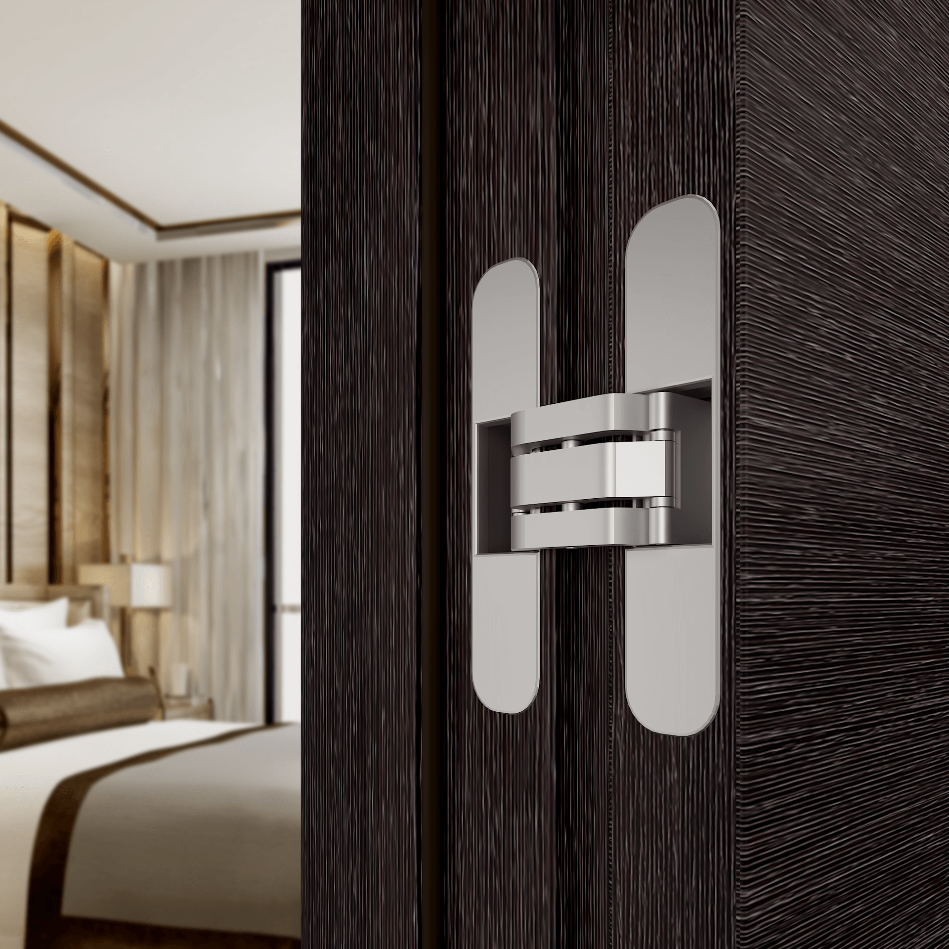 AVANTI 202 VETRO BLACK APRICOT INVISIBLE METAL FRAME BELLDINNI MODERN INTERIOR DOOR - 4
