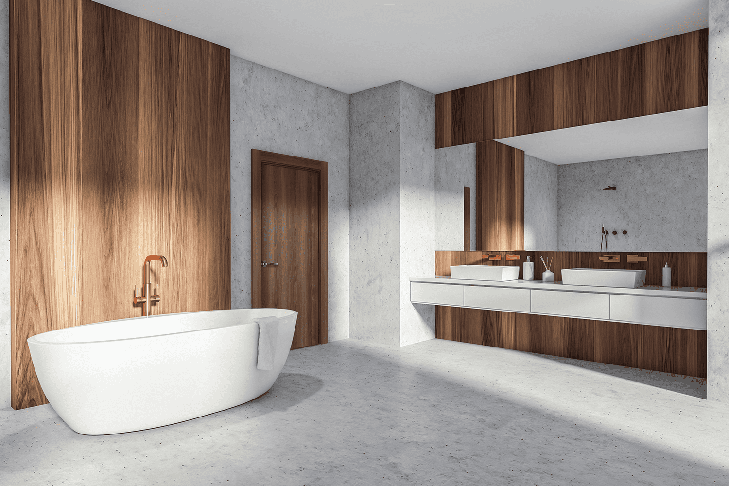 OPTIMA PECAN NUTWOOD SWING DOORS BELLDINNI MODERN INTERIOR DOOR - 2