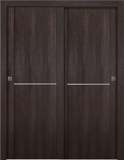 AVON 01 1H VERALINGA OAK BYPASS DOORS BELLDINNI MODERN INTERIOR DOOR - 5