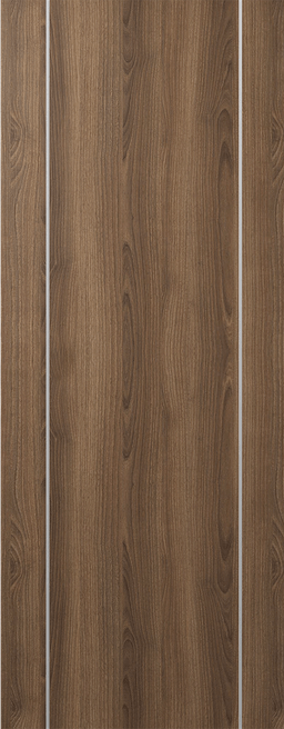 OPTIMA 2U PECAN NUTWOOD SLAB DOORS BELLDINNI MODERN INTERIOR DOOR - 1