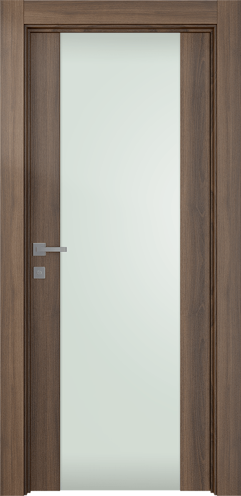 AVON 202 VETRO PECAN NUTWOOD SWING DOORS BELLDINNI MODERN INTERIOR DOOR - 1