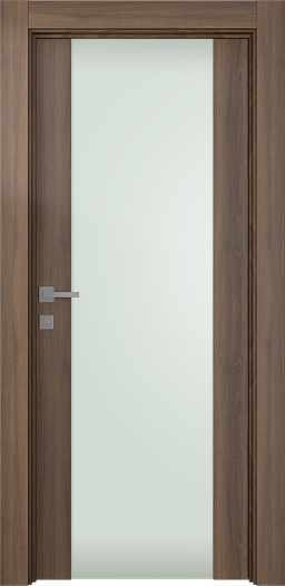 AVON 202 VETRO PECAN NUTWOOD SWING DOORS BELLDINNI MODERN INTERIOR DOOR - 1