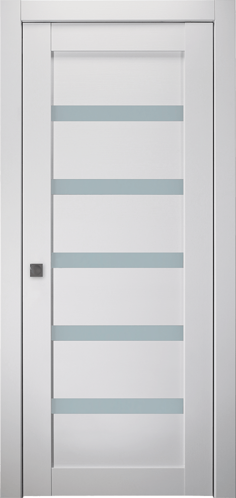 LEORA VETRO BIANCO NOBLE POCKET BELLDINNI MODERN INTERIOR DOOR - 1
