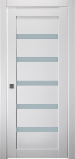 LEORA VETRO BIANCO NOBLE POCKET BELLDINNI MODERN INTERIOR DOOR - 1