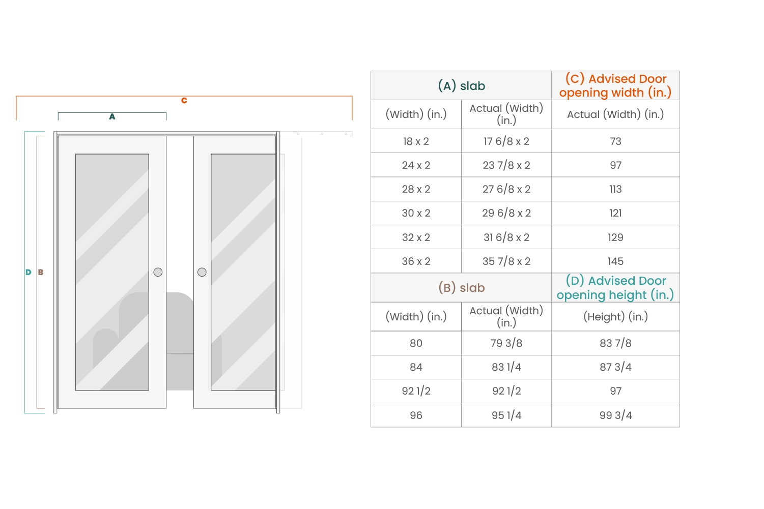 SMART PRO 207 VETRO POLAR WHITE DOUBLE POCKET BELLDINNI MODERN INTERIOR DOOR - 7