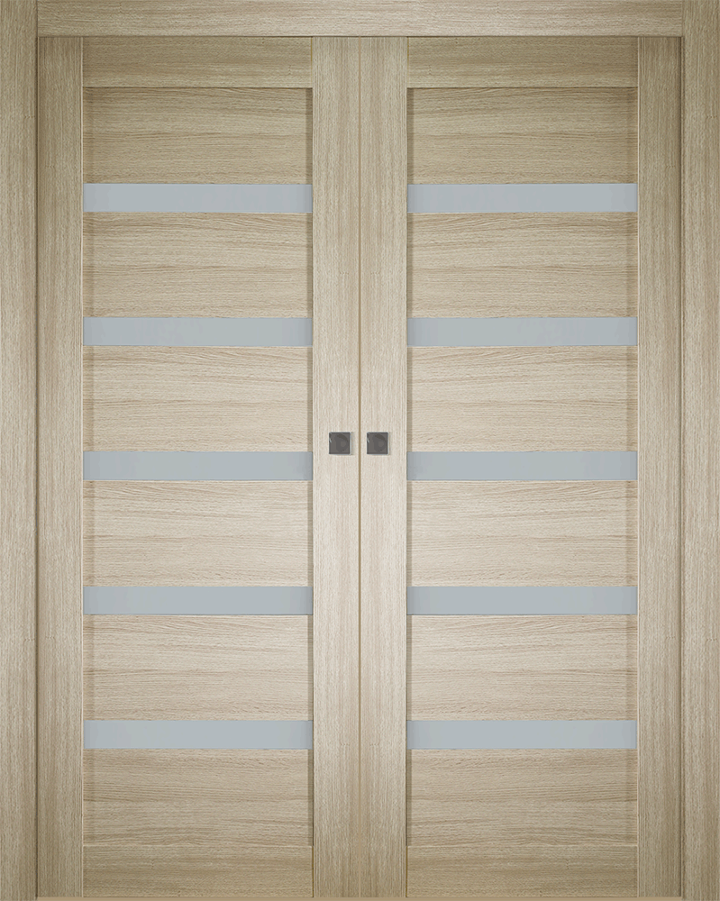 LEORA VETRO SHAMBOR DOUBLE POCKET BELLDINNI MODERN INTERIOR DOOR - 1