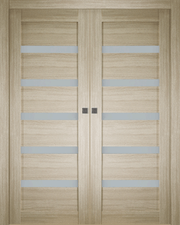LEORA VETRO SHAMBOR DOUBLE POCKET BELLDINNI MODERN INTERIOR DOOR - 1