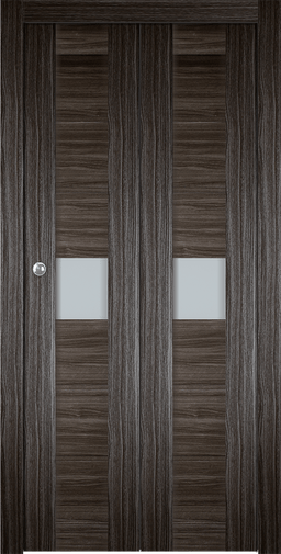 EDNA VETRO GRAY OAK BI-FOLD BELLDINNI MODERN INTERIOR DOOR - 3