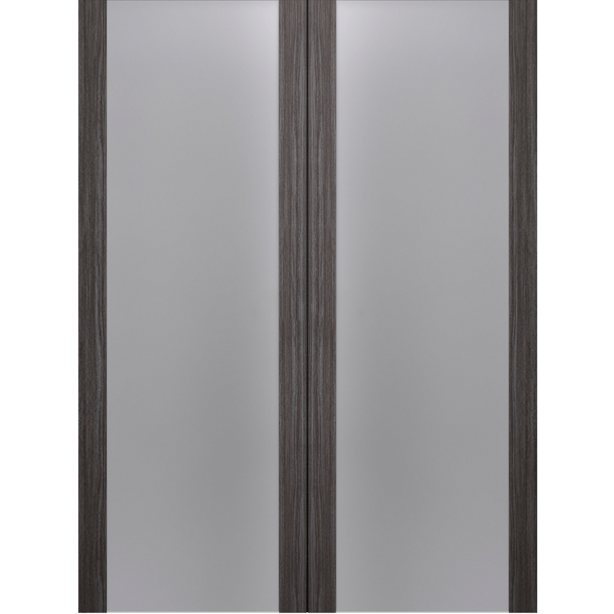 PALLADIO 202 VETRO GRAY OAK DOUBLE BELLDINNI MODERN INTERIOR DOOR - 4