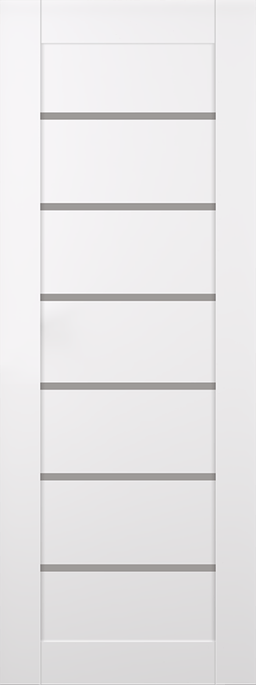 ALBA SNOW WHITE SLAB BELLDINNI MODERN INTERIOR DOOR - 1