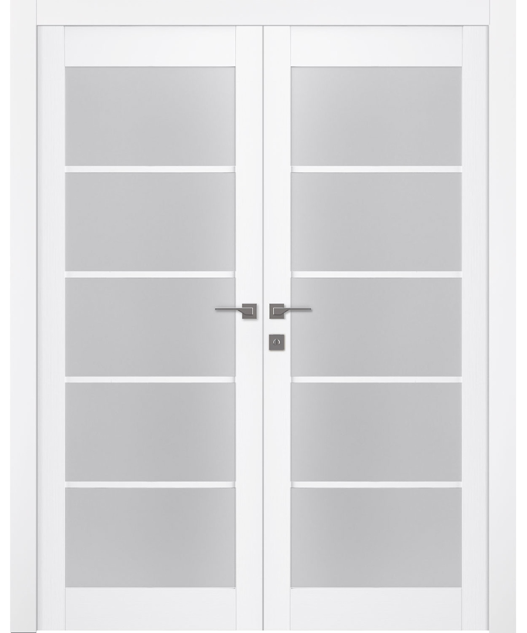 PALLADIO 5 LITE VETRO BIANCO NOBLE DOUBLE BELLDINNI MODERN INTERIOR DOOR - 6